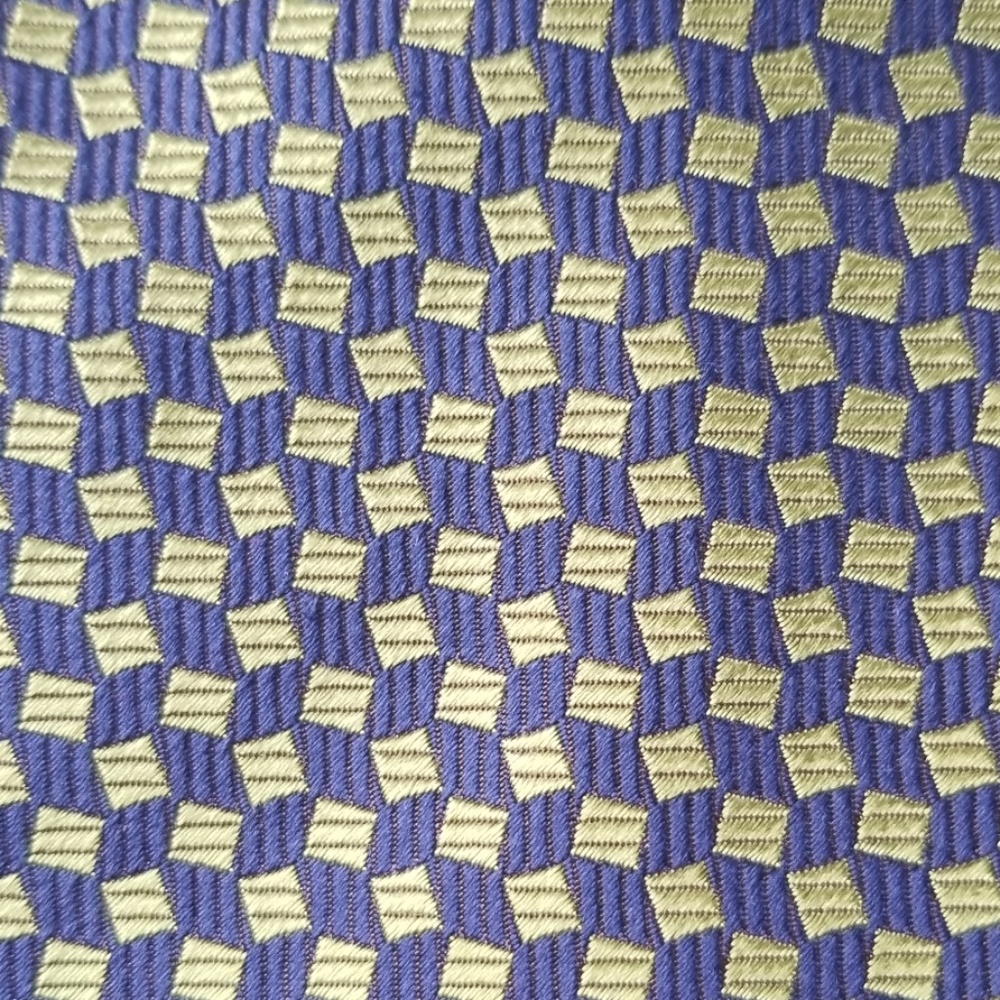 Brooks Brothers Blue Green Foulard Italy Silk Tie